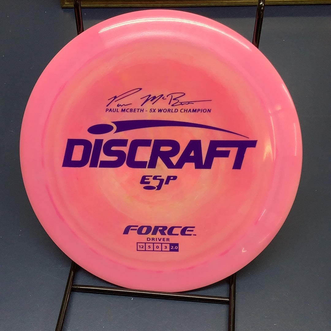 Discraft ESP Paul McBeth 5X World Champion Force 173-174 Grams (EF10)