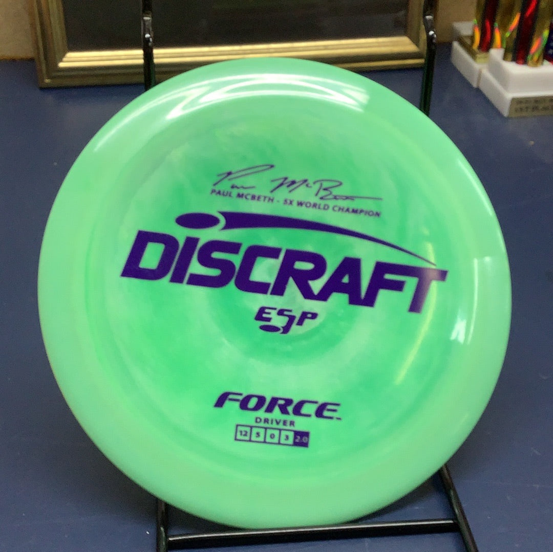 Discraft ESP Paul McBeth 5X World Champion Force 173-174 Grams (EF5)