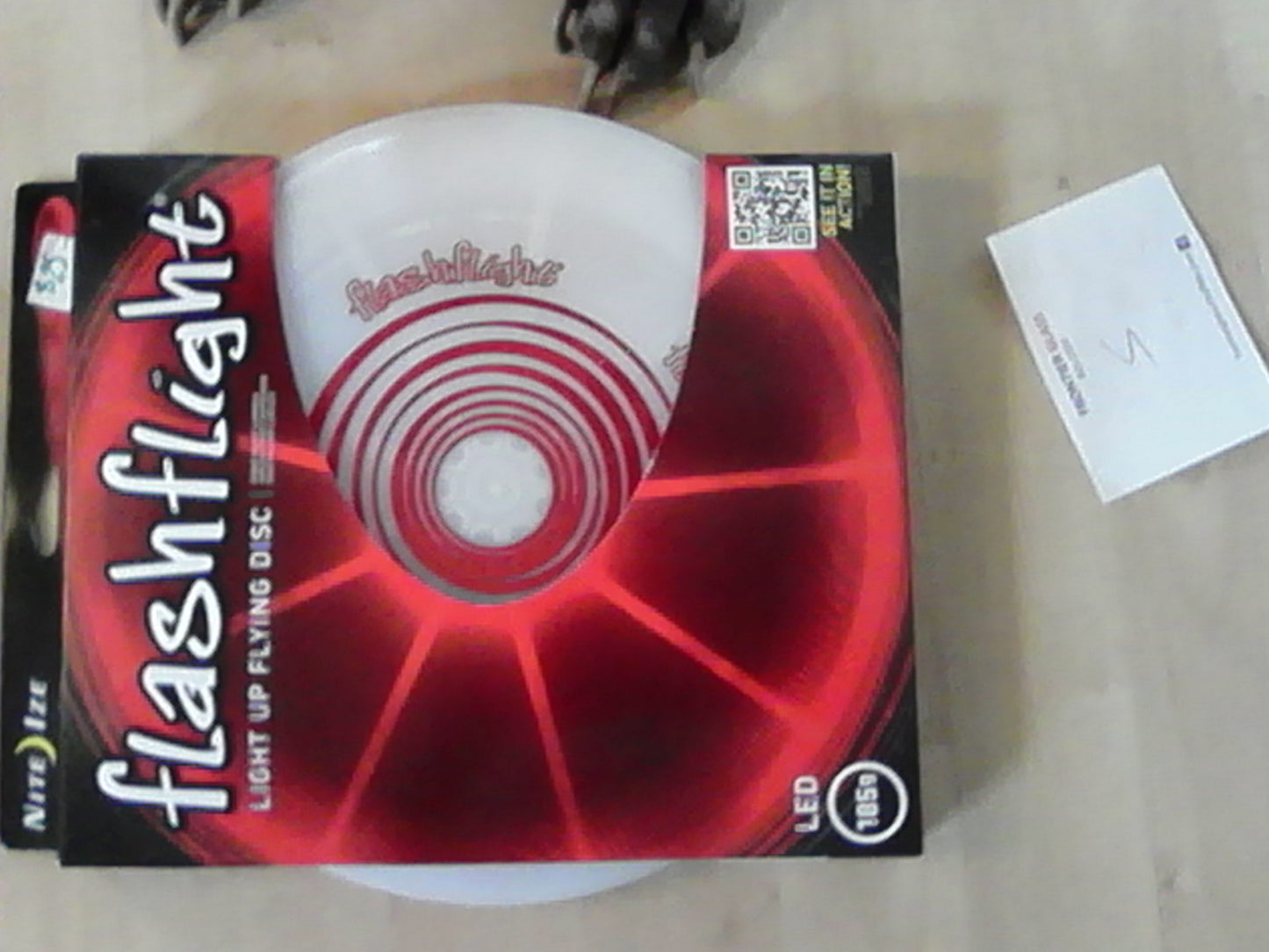 Flashflight Light Up Catch Frisbee in Red