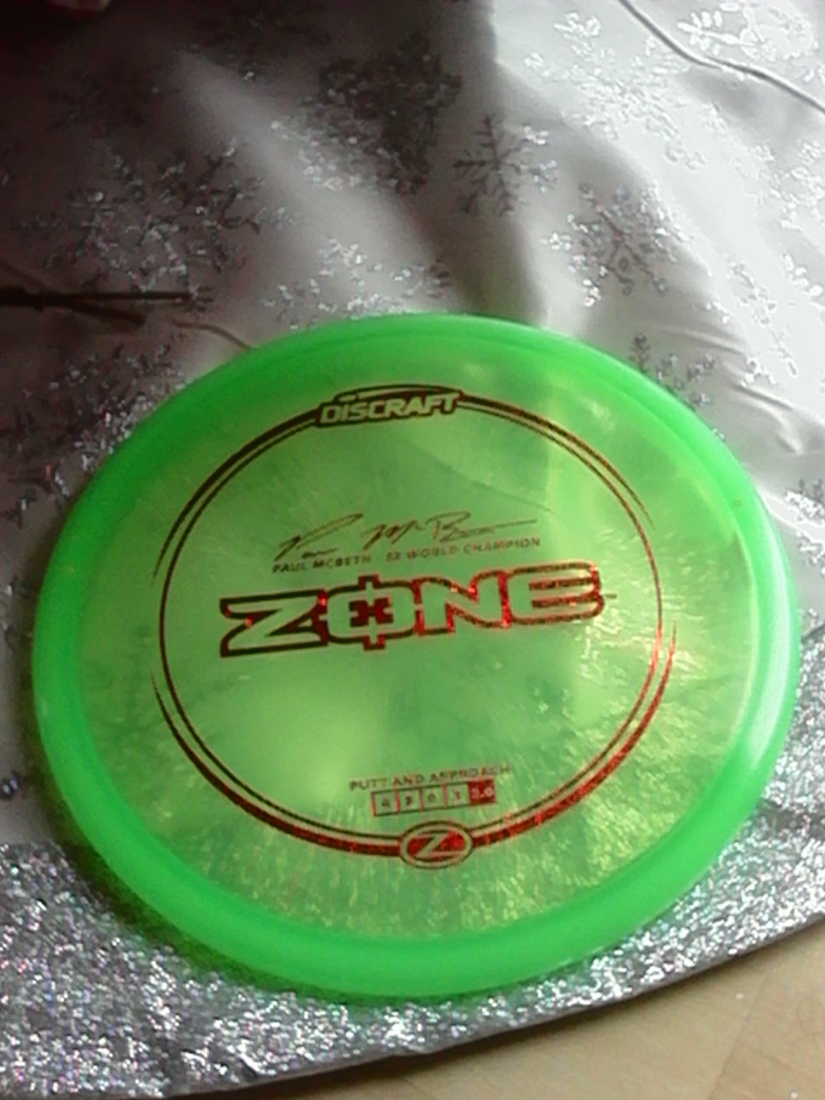 Discraft Z Paul McBeth 5X World Champion Zone 173-174 Grams (1)