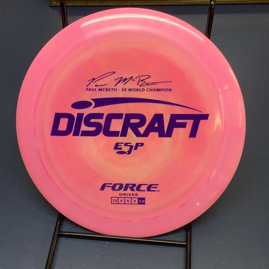 Discraft ESP Paul McBeth 5X World Champion Force 173-174 Grams (EF10)