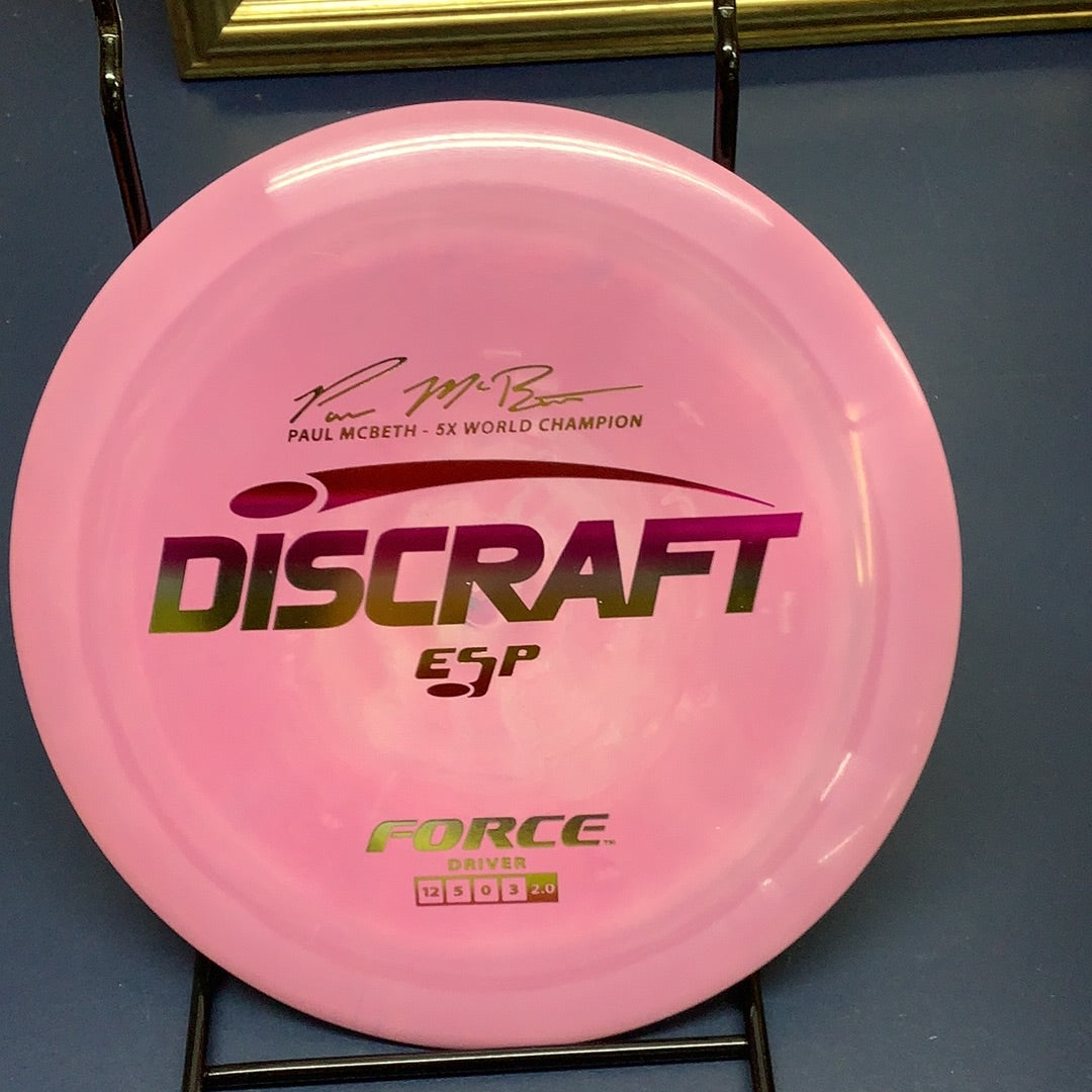 Discraft ESP Paul McBeth 5X World Champion Force 173-174 Grams (E13)