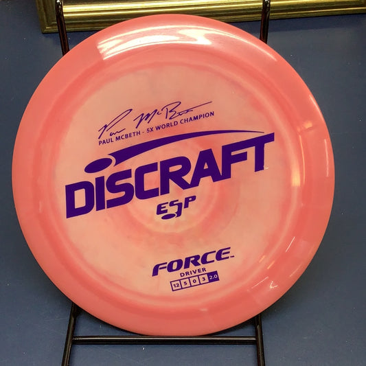 Discraft ESP Paul McBeth 5X World Champion Force 173-174 Grams (EF9)