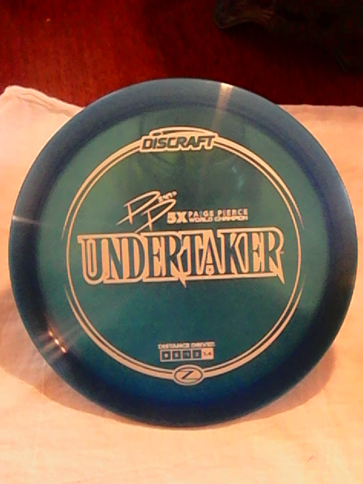 Discraft Z Paige Pierce 5X World Champion Undertaker 173-174 Grams (Z4)