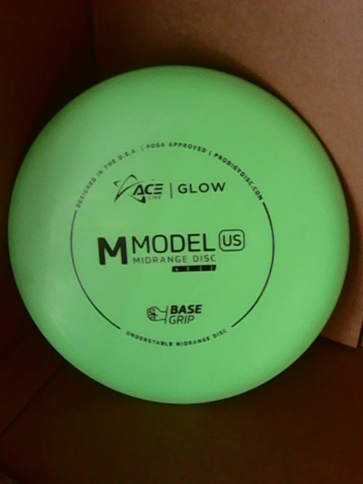 Prodigy Ace Line Base Grip Glow M Model US 180 Grams (GMUS1A,B,C)