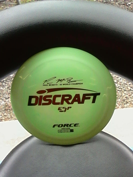 Discraft ESP Paul McBeth 5X World Champion Force 173-174 Grams (EF4)