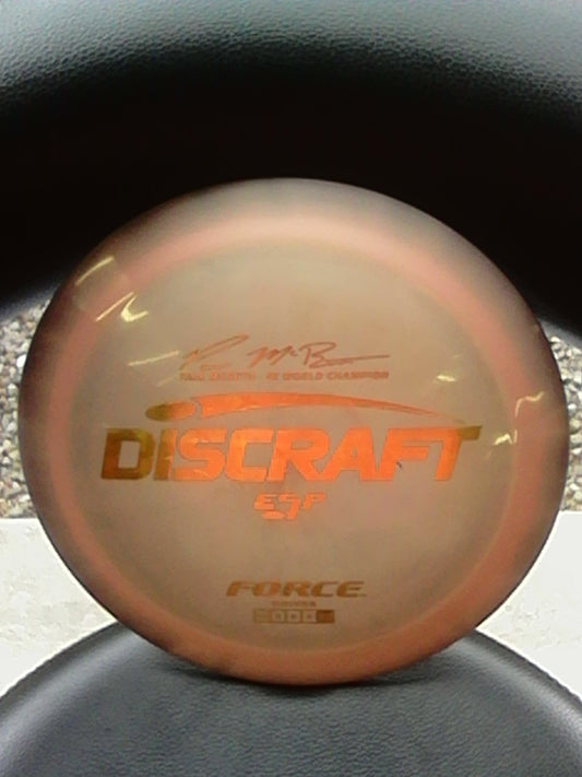 Discraft ESP Paul McBeth 5X World Champion Force 173-174 Grams (EF6)