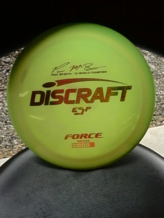 Discraft ESP Paul McBeth 5X World Champion Force 173- 174 Grams(EF3)