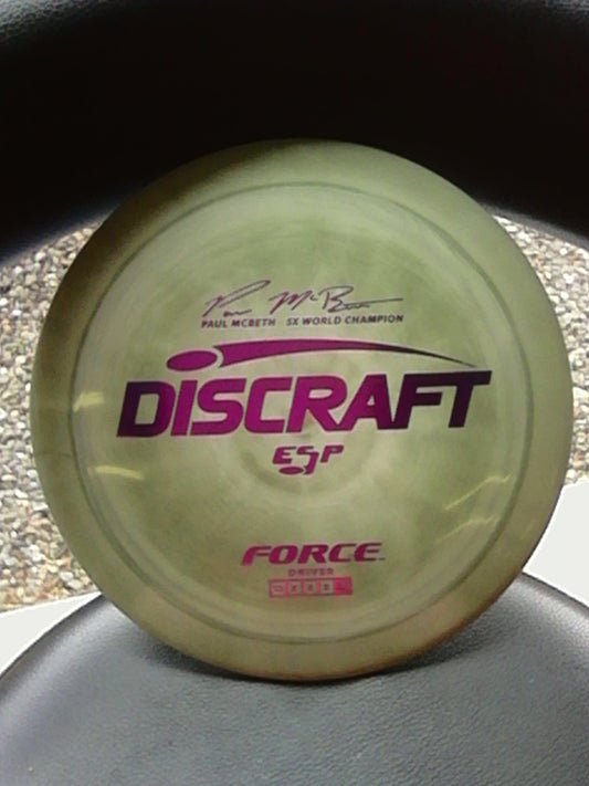 Discraft ESP Paul McBeth 5X World Champion Force 173-174 Grams (E12)