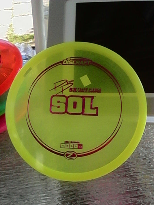 Discraft Z Paige Pierce 5X World Champion Sol 173-174 Grams,