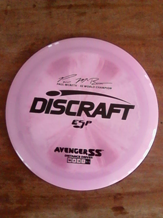 Discraft ESP Paul McBeth 5X World Champion Avenger SS 164-166 Grams (E6)