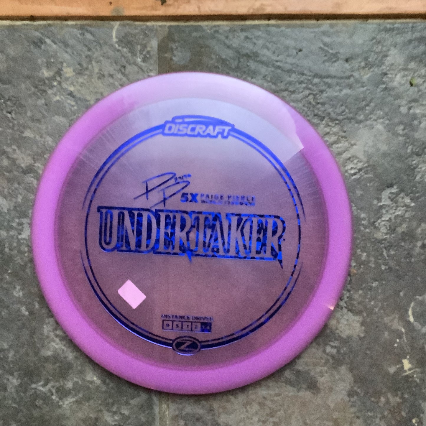 Discraft Z Paige Pierce 5X World Champion Undertaker 173-174 Grams (Z9)