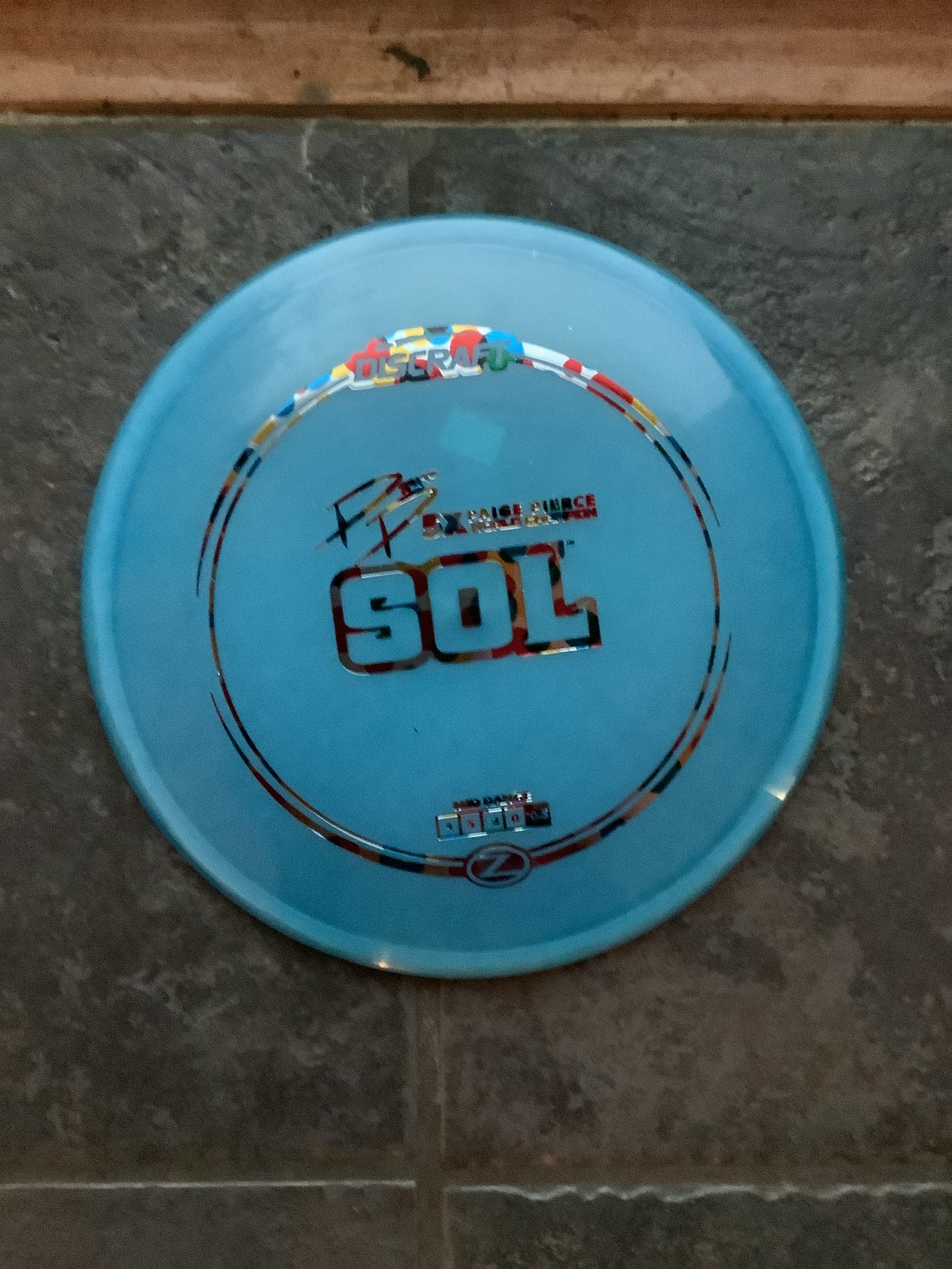 Discraft Z Paige Pierce 5X World Champion Sol 173-174 Grams (Z9)