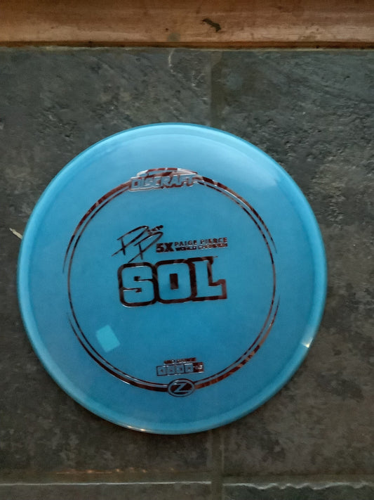 Discraft Z Paige Pierce 5X World Champion Sol 173-174 Grams (Z8)