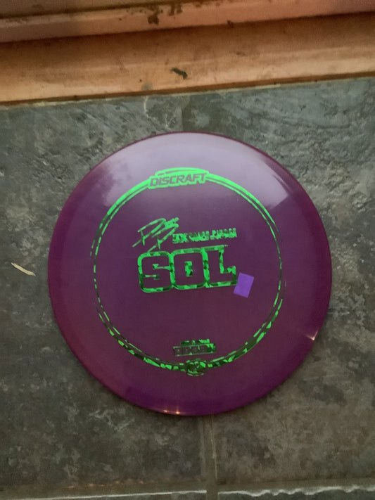 Discraft Z Paige Pierce 5X World Champion Sol 173-174 Grams (Z7)