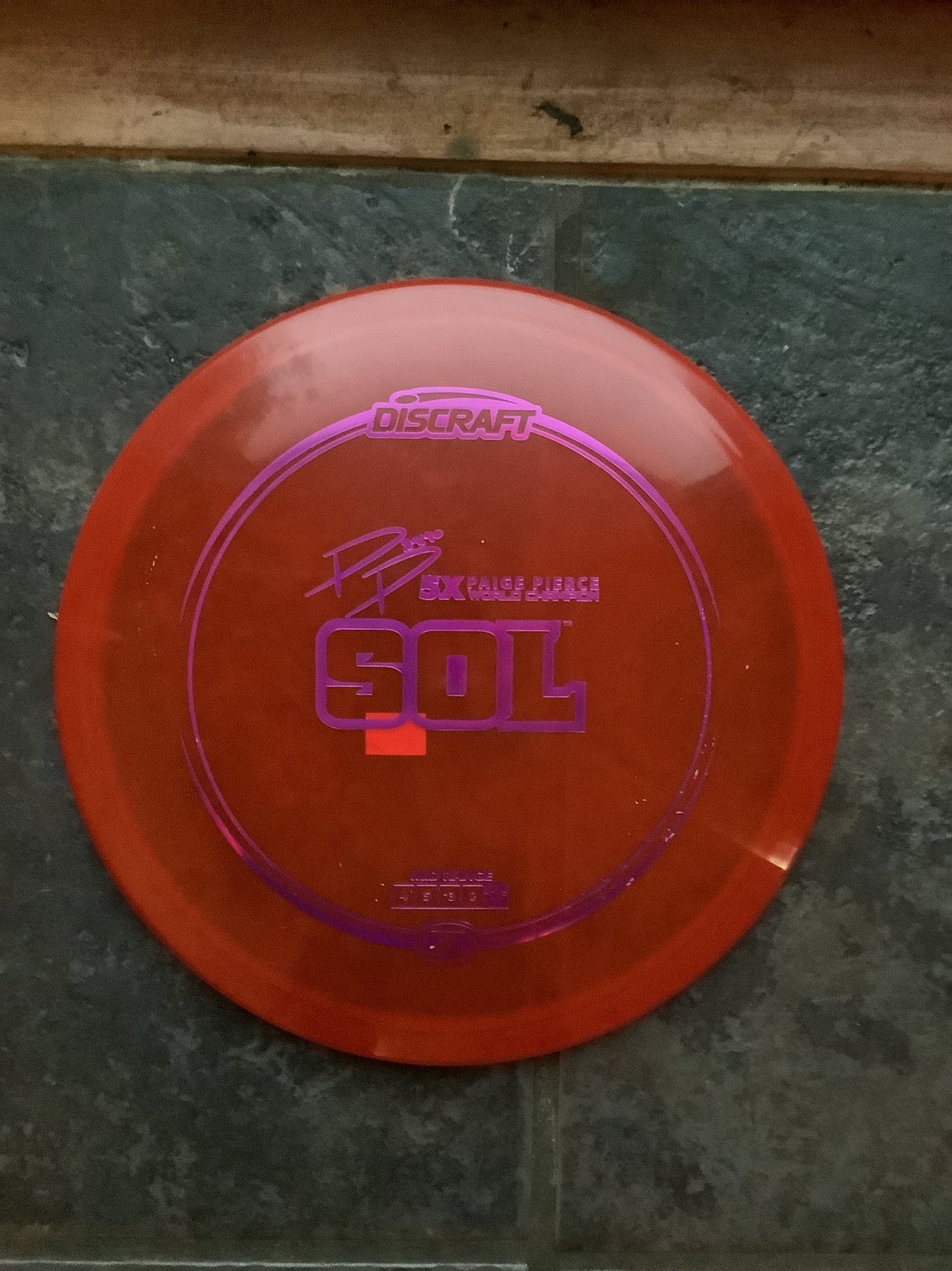 Discraft Z Paige Pierce 5X World Champion Sol 173-174 Grams 173-174 Grams (Z3)